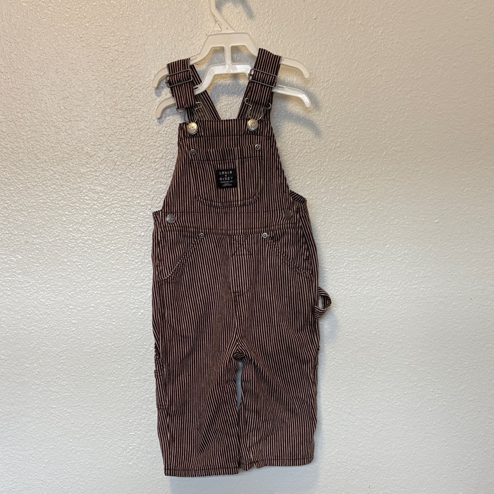 12m Lakin Mckey Striped Overalls 12m Lakin Mckey Striped Overalls